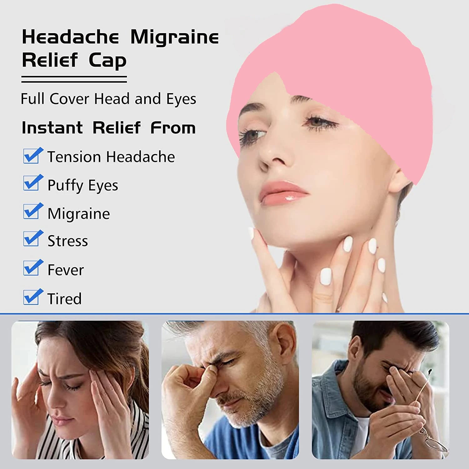 Headache Migraine Relief Cap