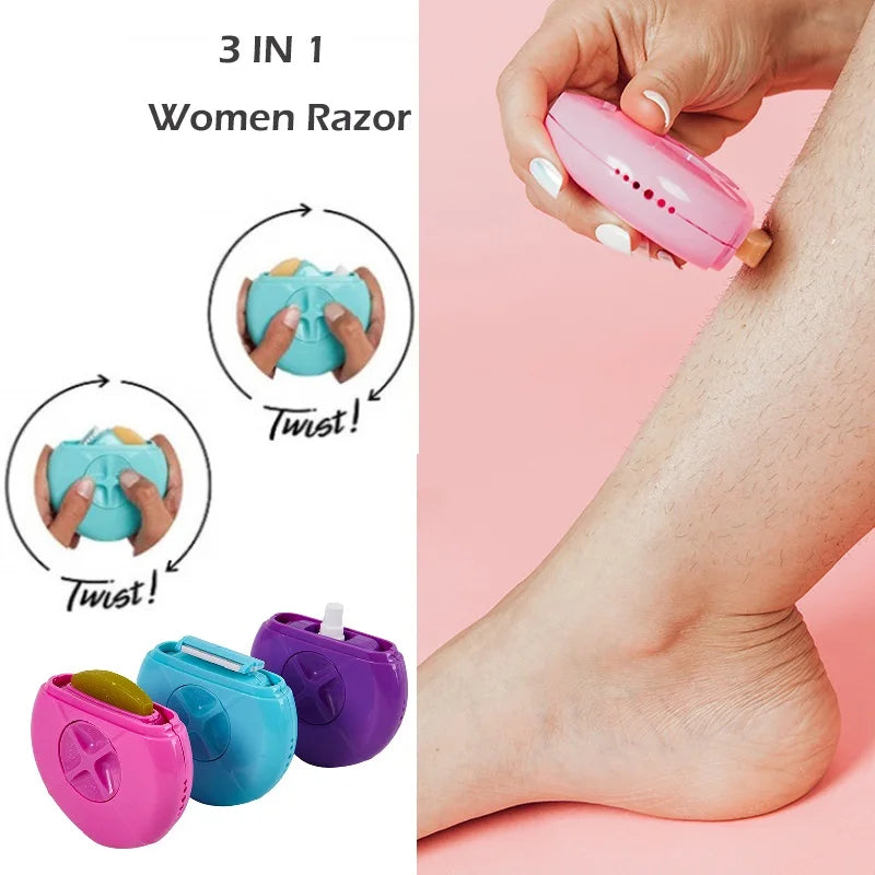 HydraShave 3 in 1 travel Razor